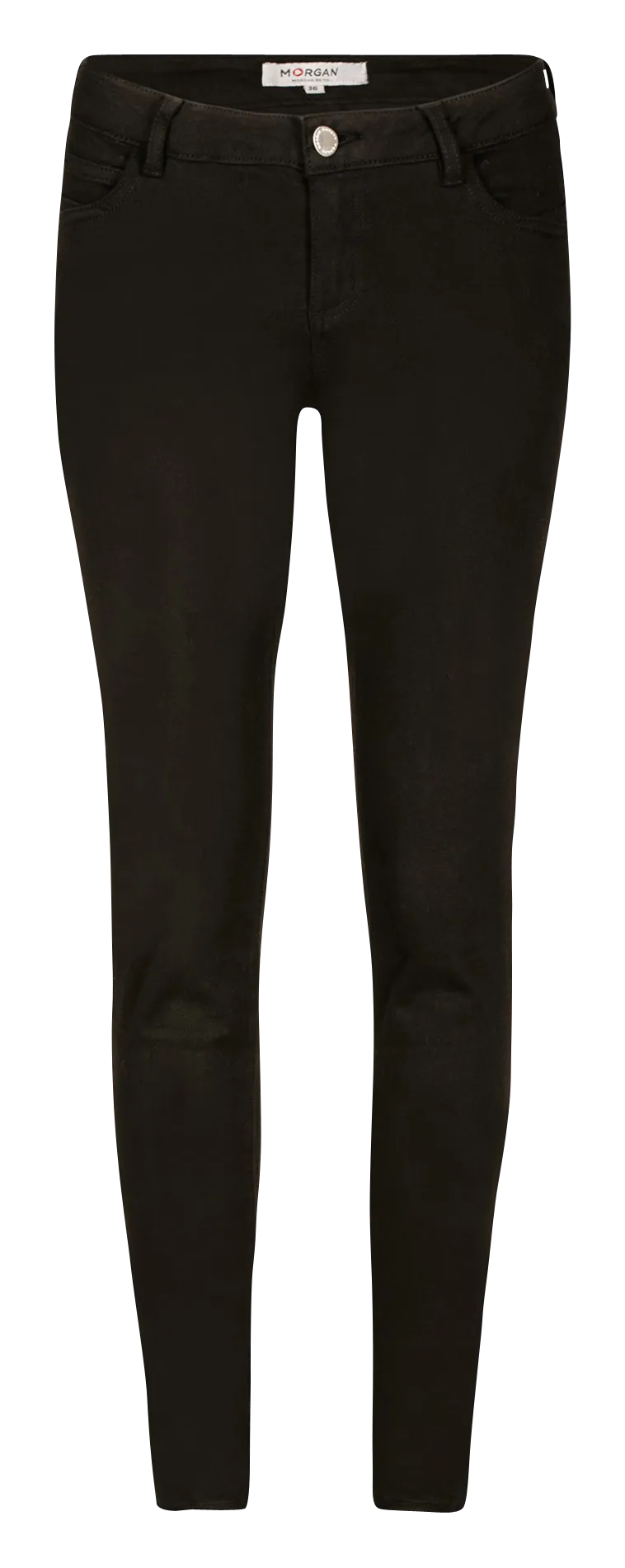 PETRA  PANTALóN SKINNY DE TALLE BAJO EN NEGRO