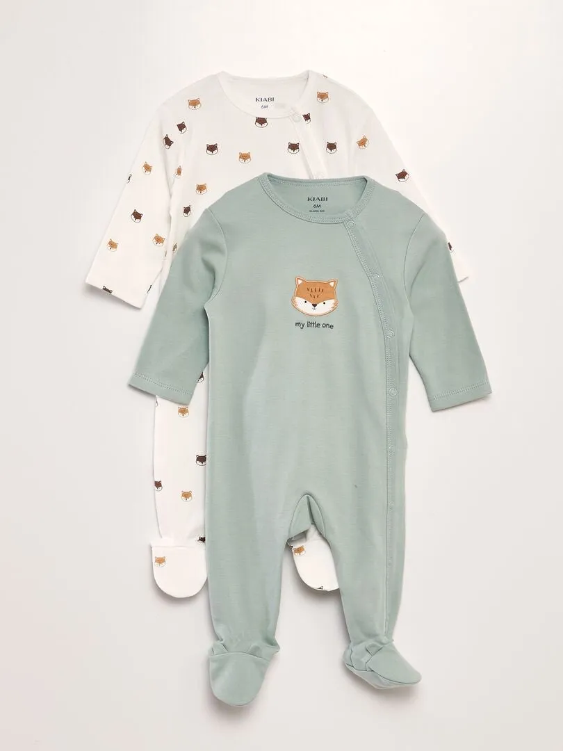 PIJAMA PELELE DE PUNTO  PACK DE 2  AZUL