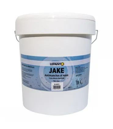 PINTURA AL AGUA ANTIMANCHAS DE INTERIOR LEPANTO JAKE  BLANCO MATE 15L