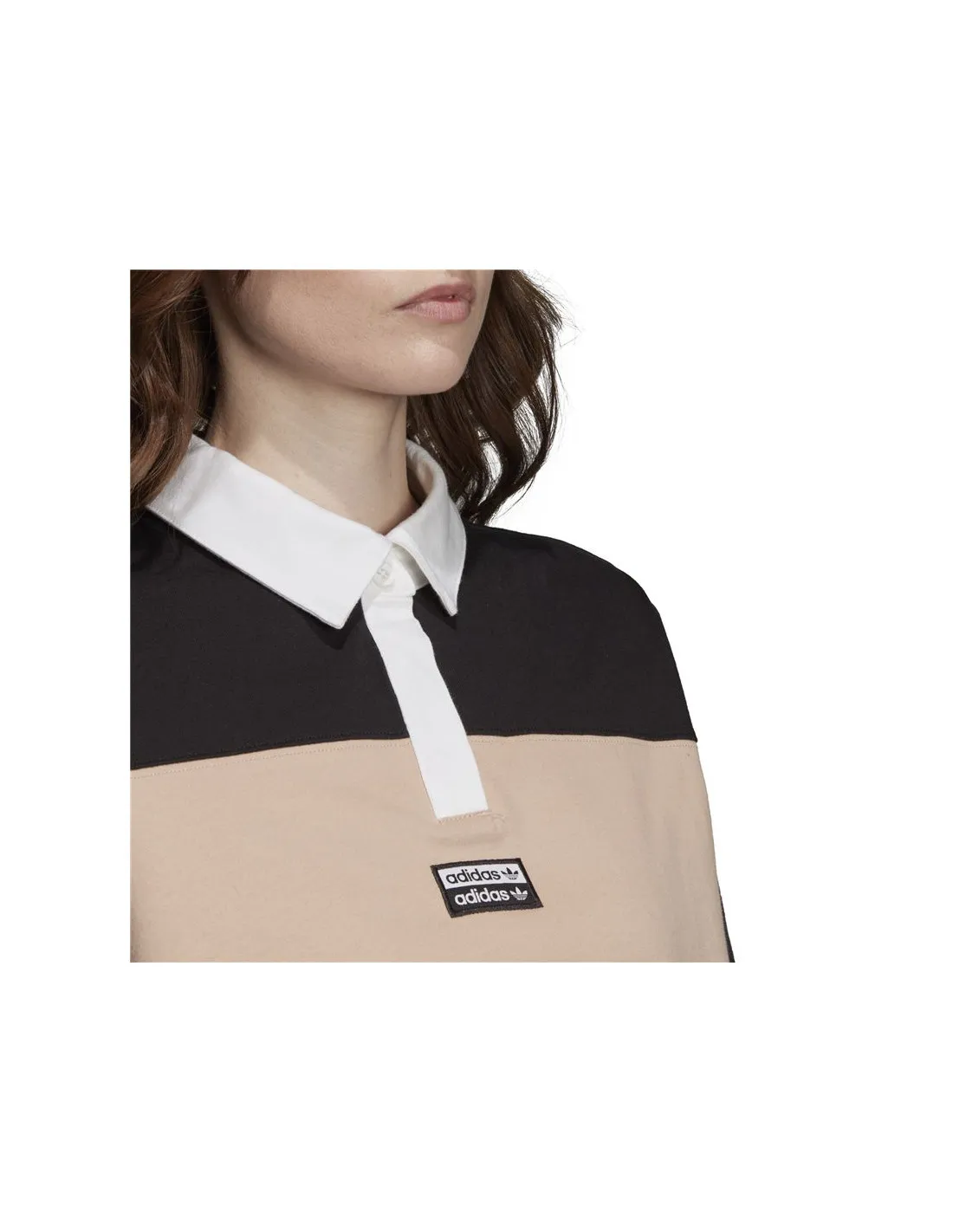Polo adidas Cropped negro Mujer