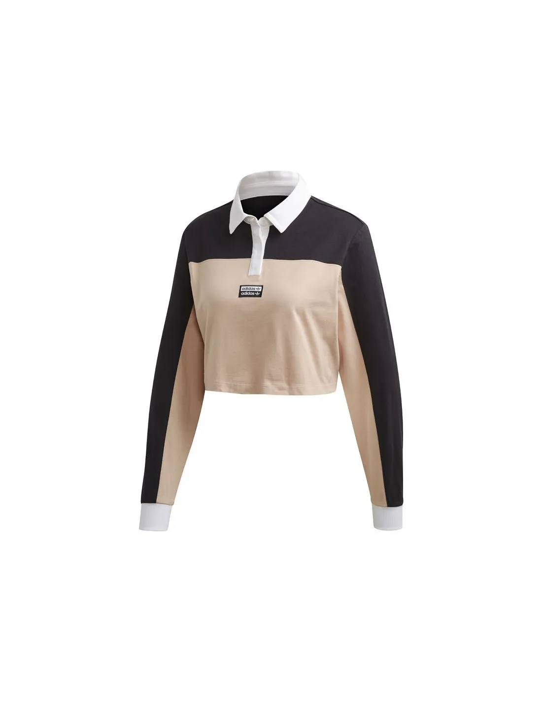 Polo adidas Cropped negro Mujer
