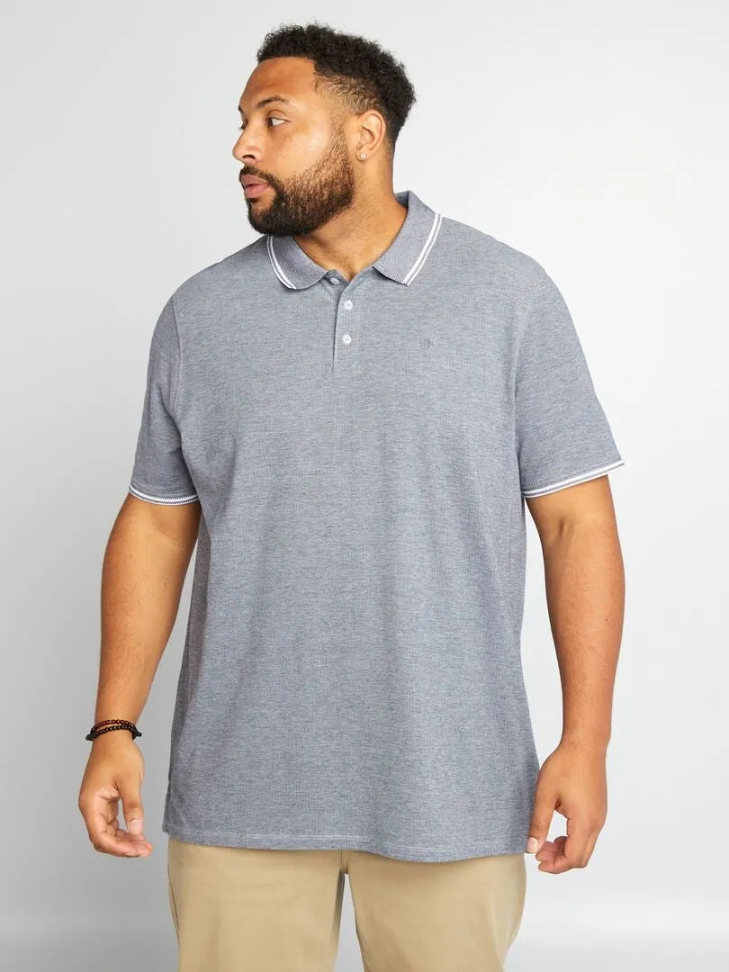 POLO DE PIQUé DE ALGODóN CON BORDADO  BLANCO
