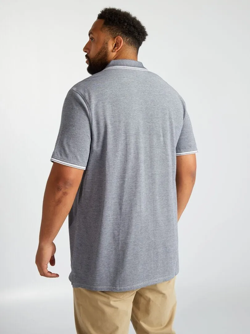 POLO DE PIQUé DE ALGODóN CON BORDADO  BLANCO