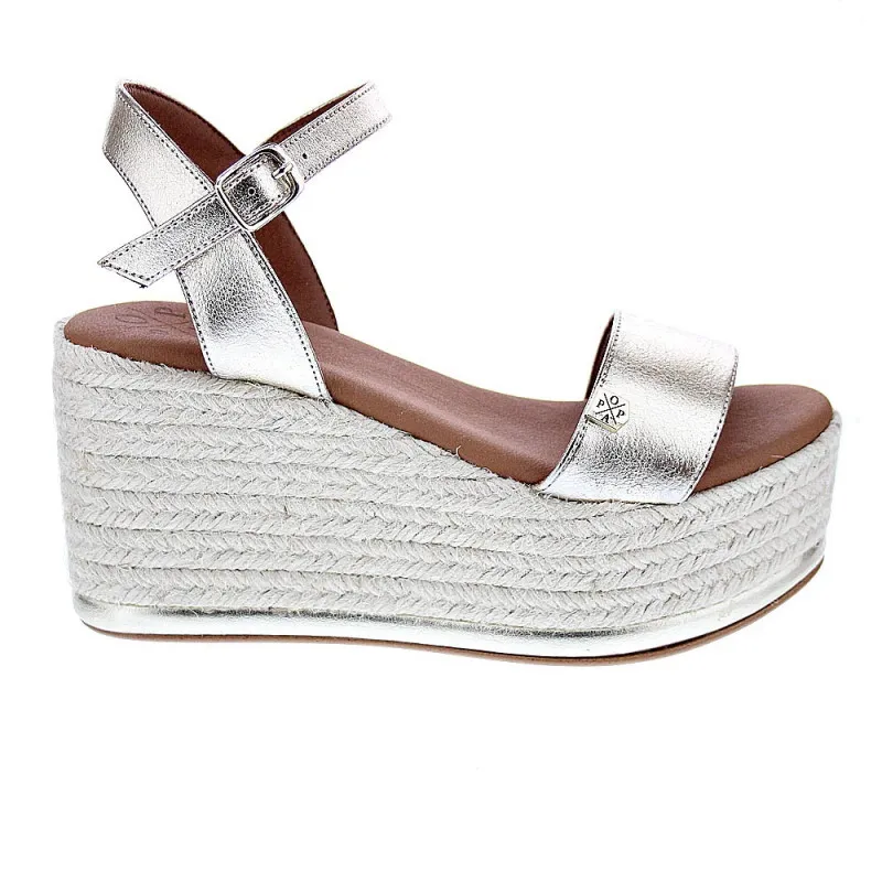 Popa Sandalias Mujer Tofari Laminado Oro