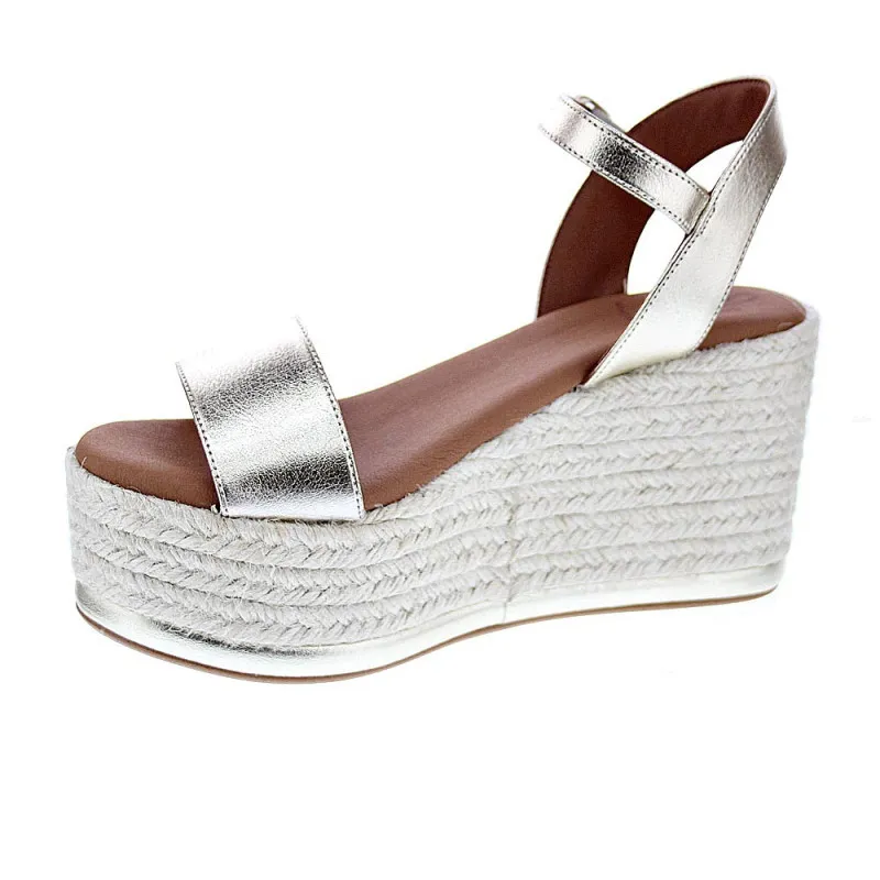 Popa Sandalias Mujer Tofari Laminado Oro