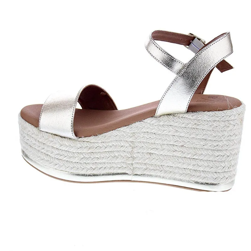Popa Sandalias Mujer Tofari Laminado Oro