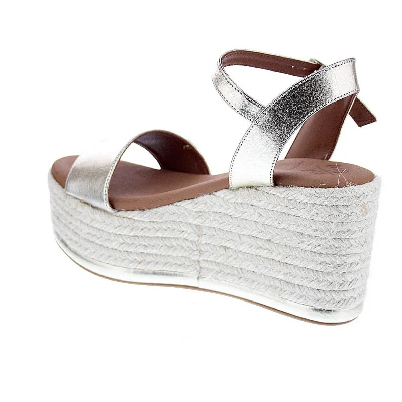 Popa Sandalias Mujer Tofari Laminado Oro