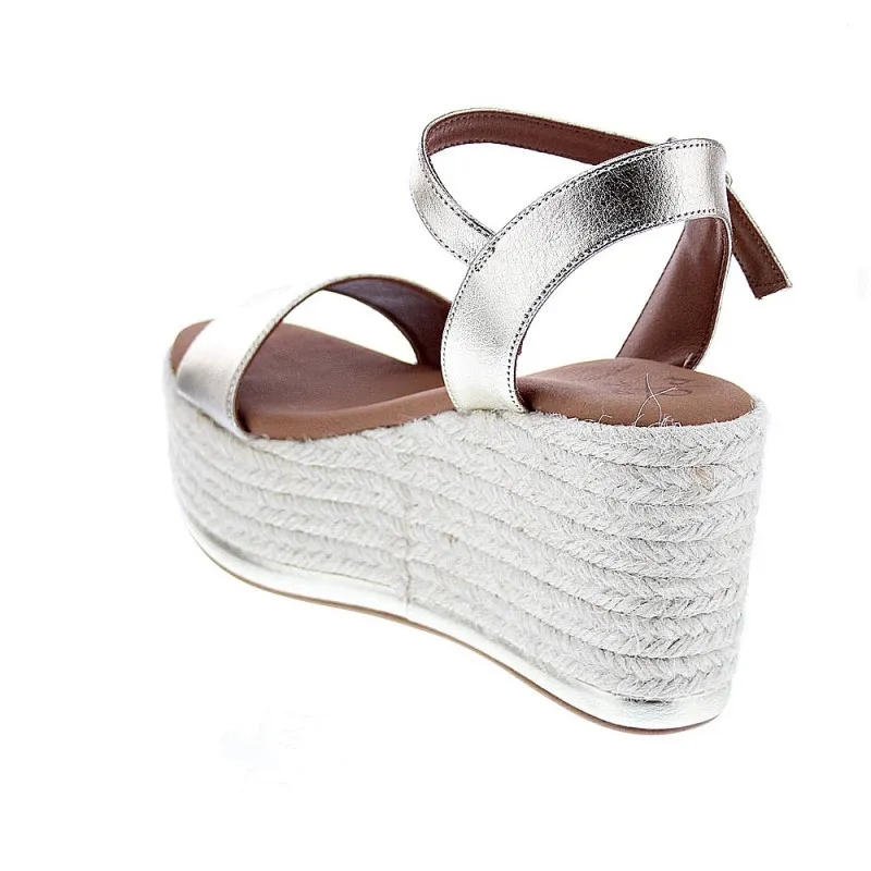 Popa Sandalias Mujer Tofari Laminado Oro