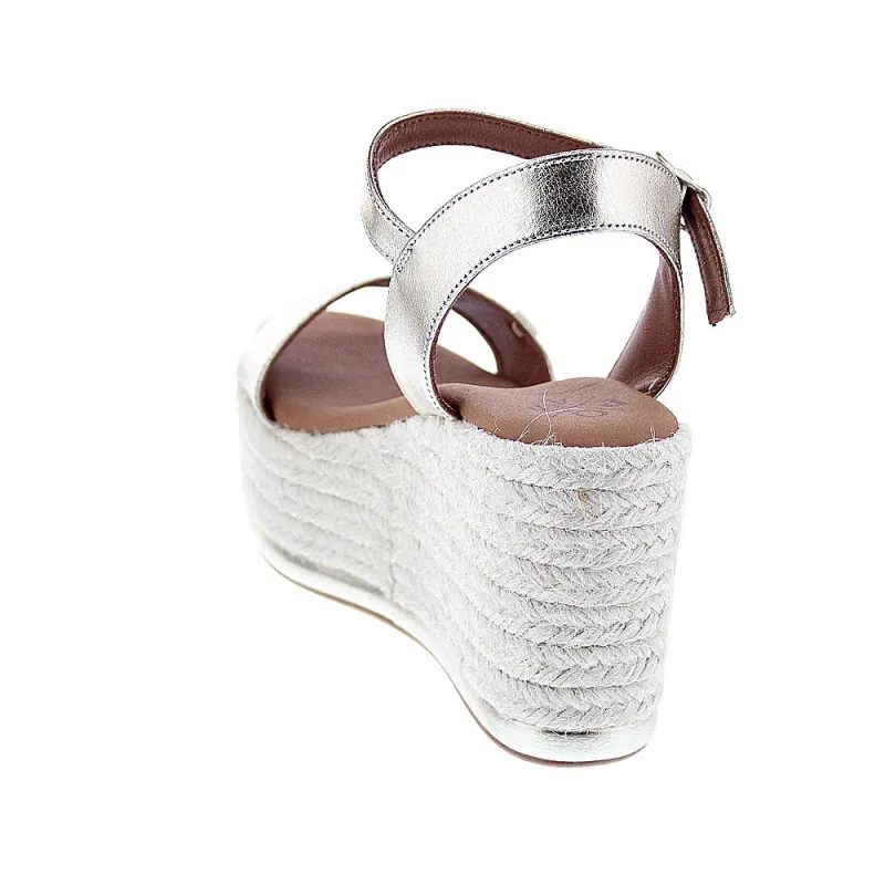 Popa Sandalias Mujer Tofari Laminado Oro
