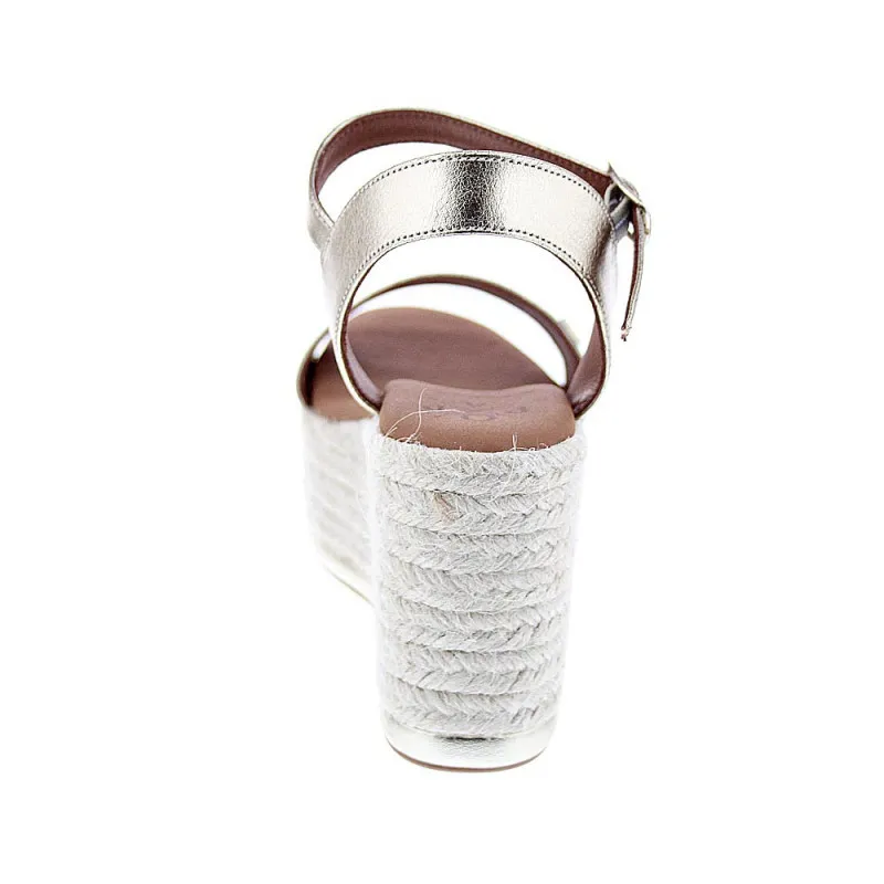 Popa Sandalias Mujer Tofari Laminado Oro