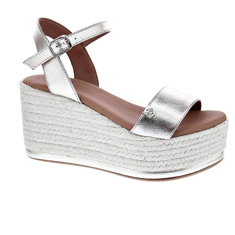 Popa Sandalias Mujer Tofari Laminado Oro