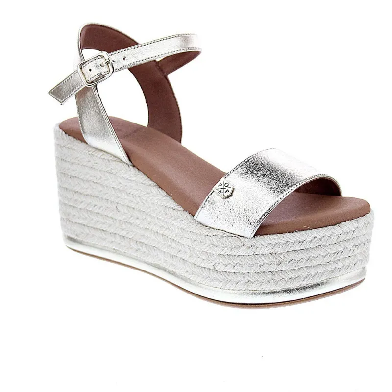 Popa Sandalias Mujer Tofari Laminado Oro