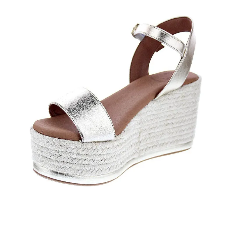 Popa Sandalias Mujer Tofari Laminado Oro
