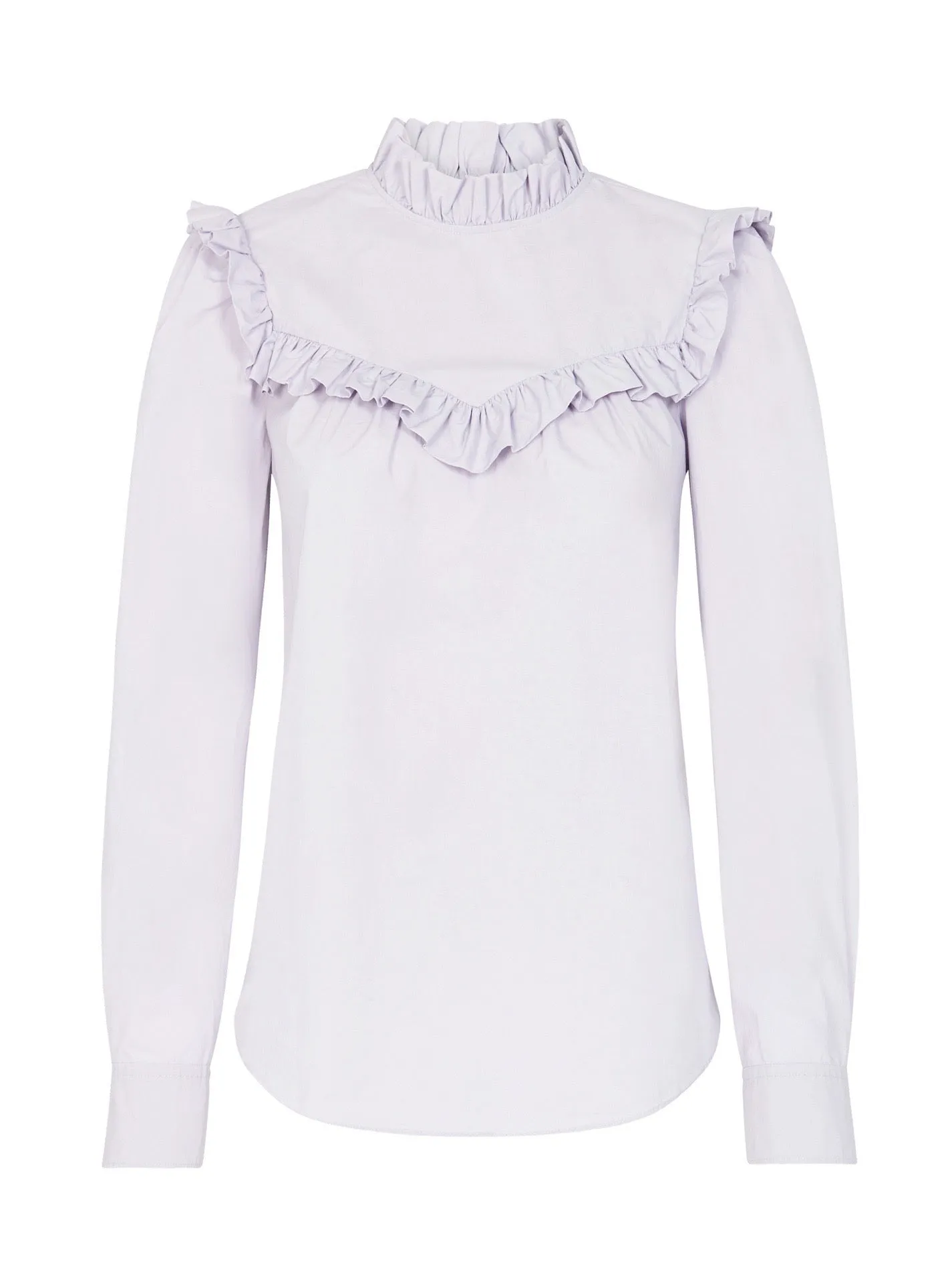 Poplin Ruffle Top