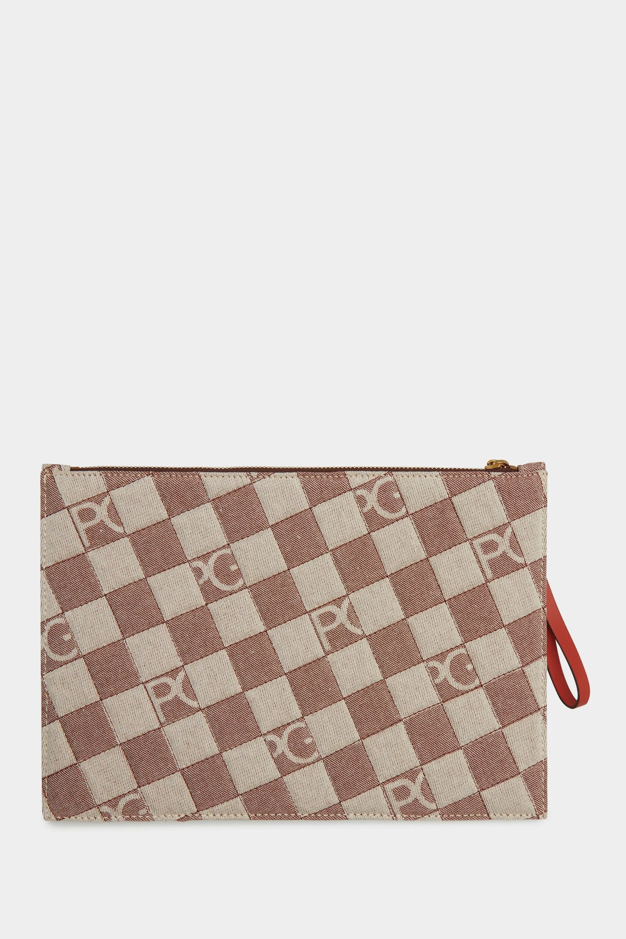 Pouch grande Lona Cubos Denim