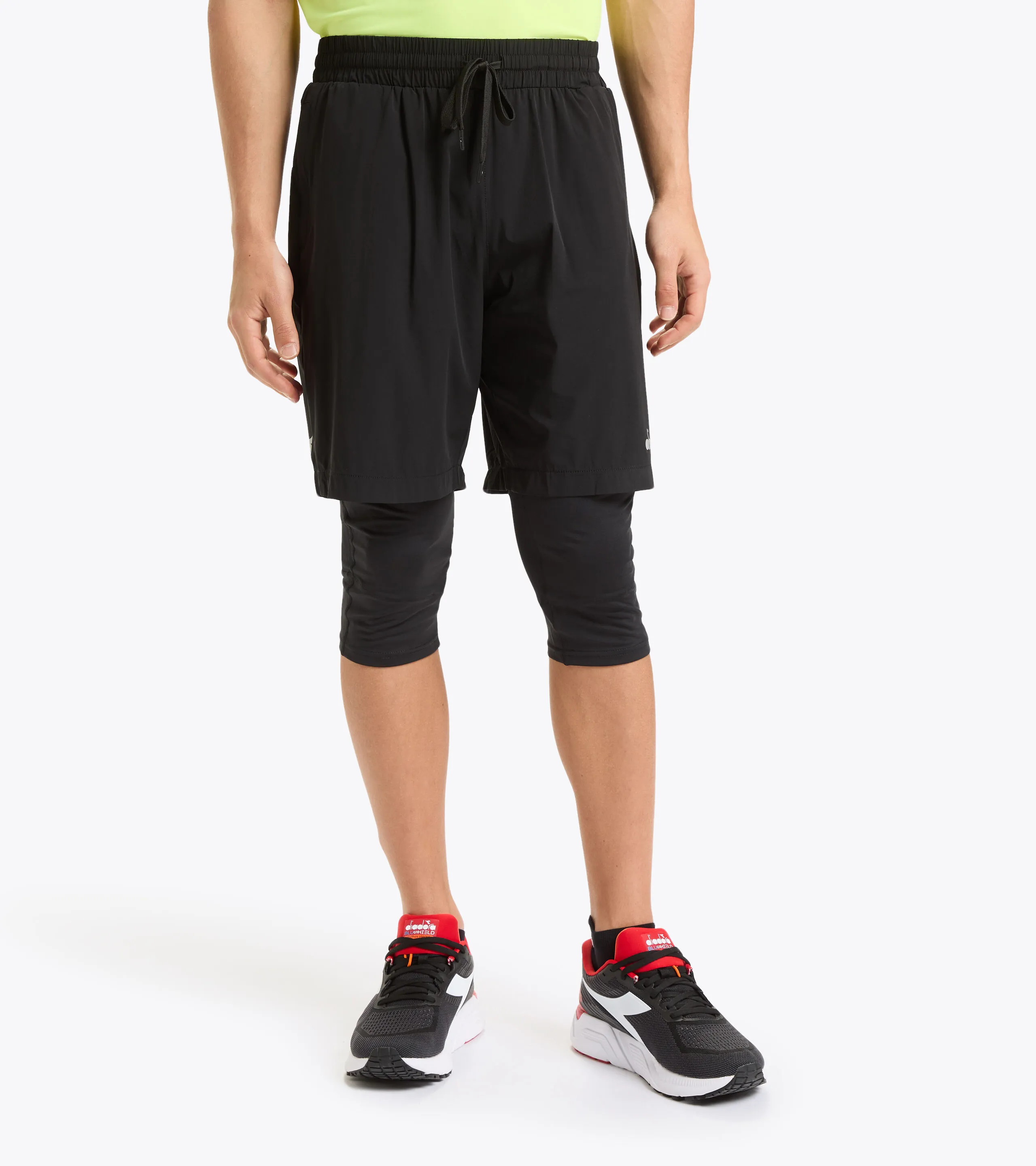 POWER SHORTS BE ONE CONJUNTO PARA CORRER DE LEGGINGS Y BERMUDAS DESMONTABLES  HOMBRE