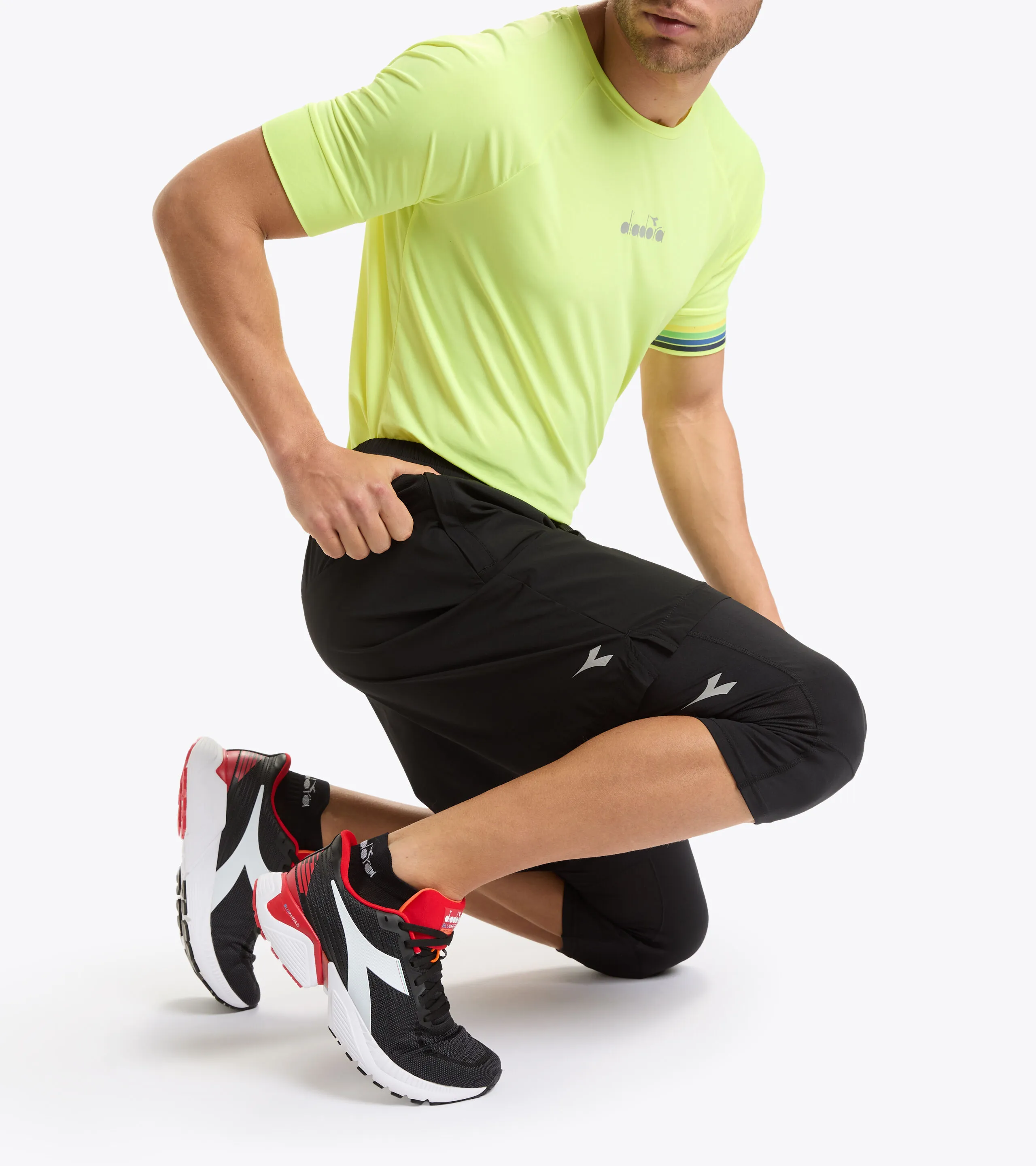 POWER SHORTS BE ONE CONJUNTO PARA CORRER DE LEGGINGS Y BERMUDAS DESMONTABLES  HOMBRE