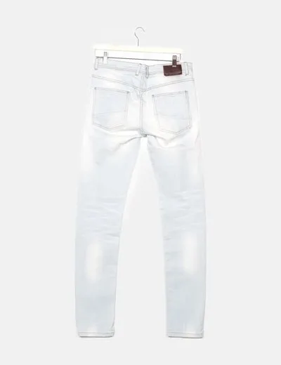 Primark Jeans denim azul efecto desgastado
