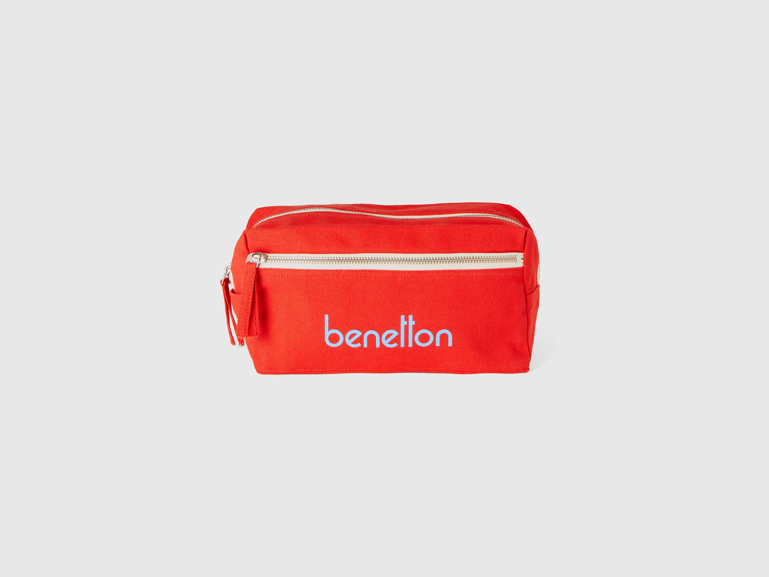 Red beauty case in pure cotton