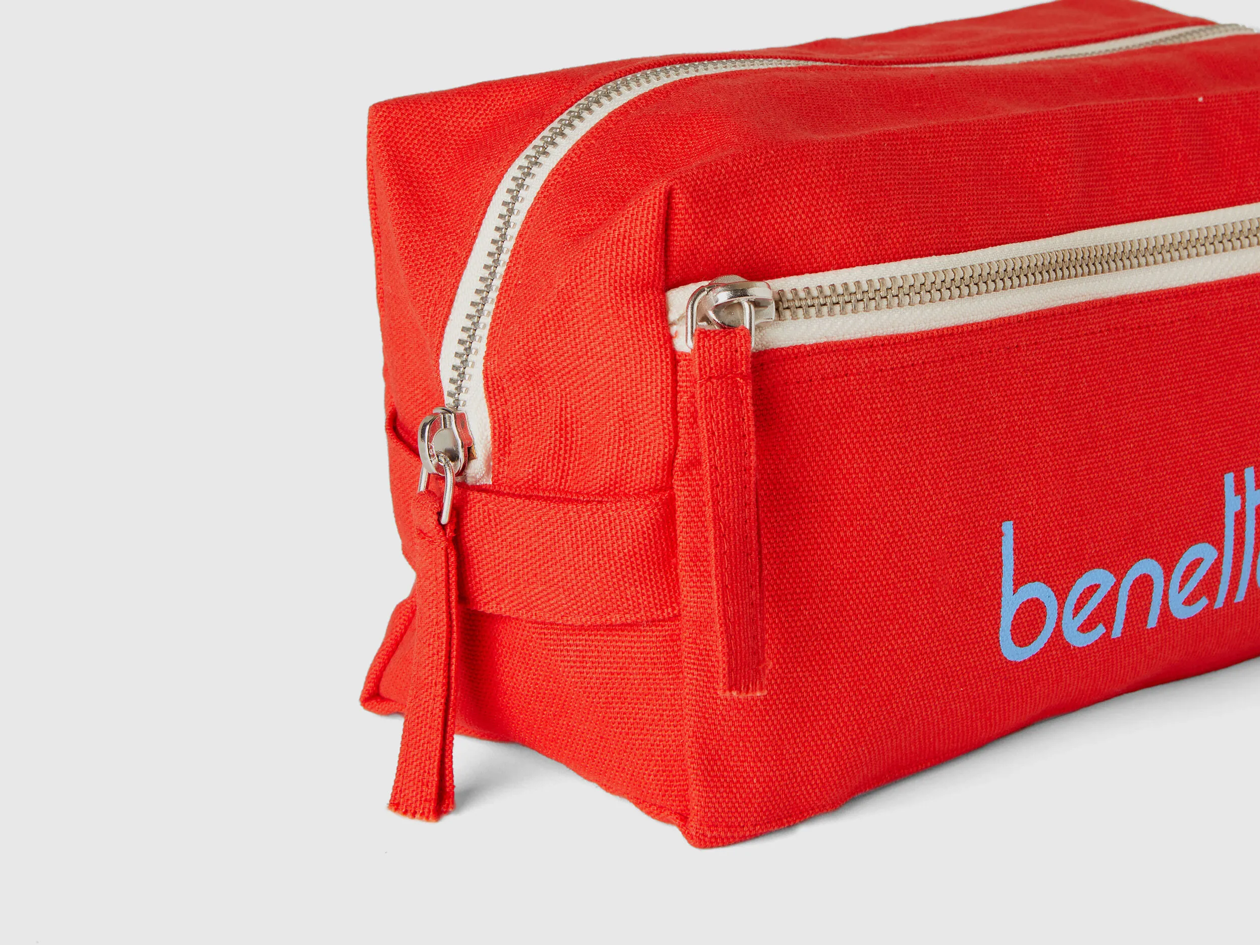 Red beauty case in pure cotton