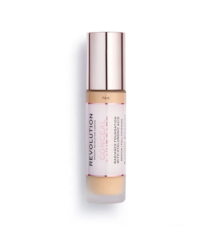 REVOLUTION  BASE DE MAQUILLAJE CONCEAL & HYDRATE  F8.5