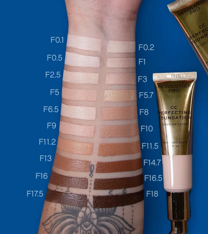 REVOLUTION PRO  CC CREAM PERFECTING FOUNDATION SPF 30  F14.7