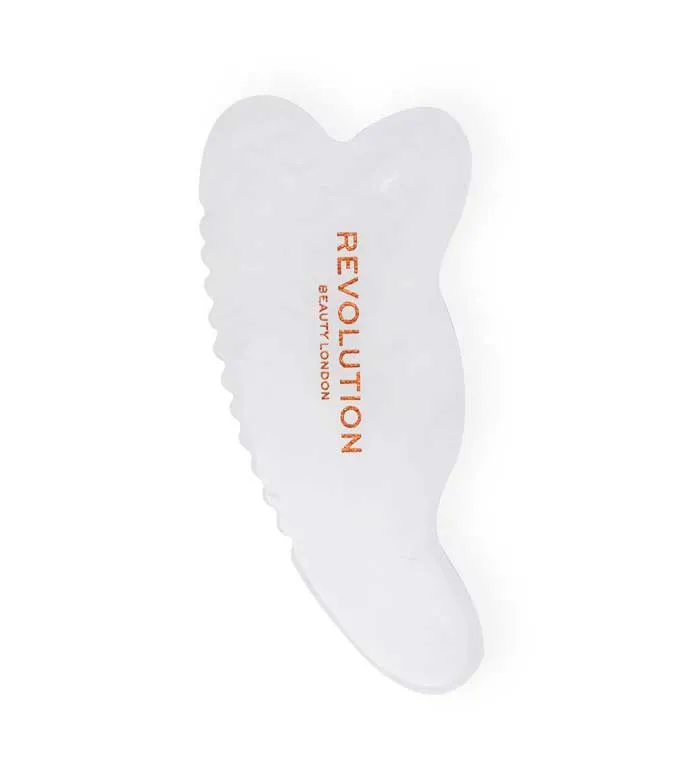 REVOLUTION SKINCARE  GUA SHA DE JADE  BLANCO