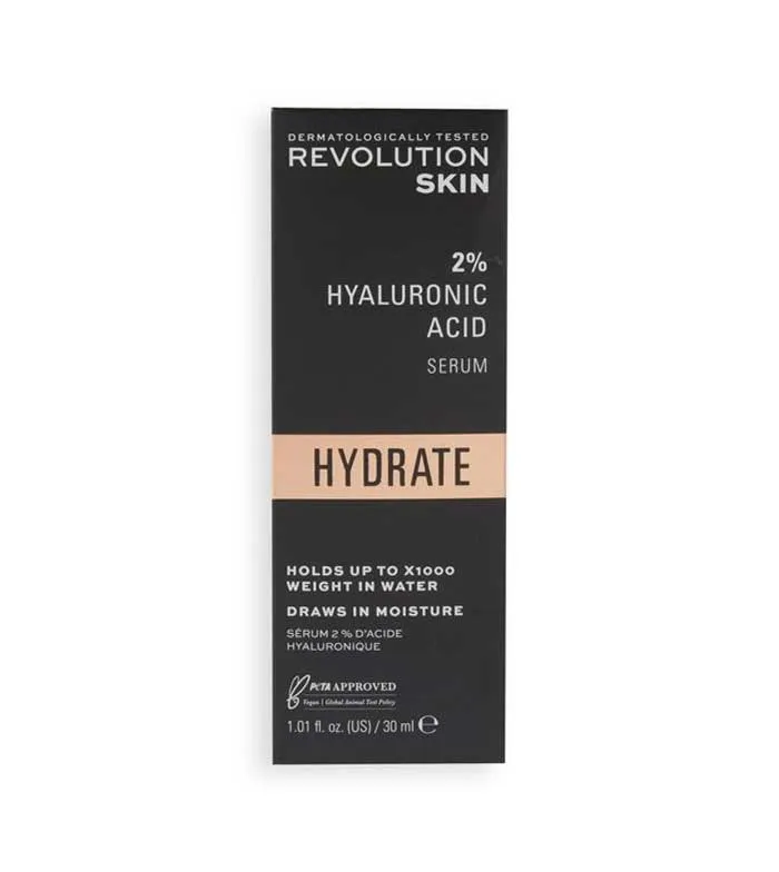 REVOLUTION SKINCARE  *HYDRATE*  SéRUM HIDRATANTE Y RELLENADOR 2% áCIDO HIALURóNICO