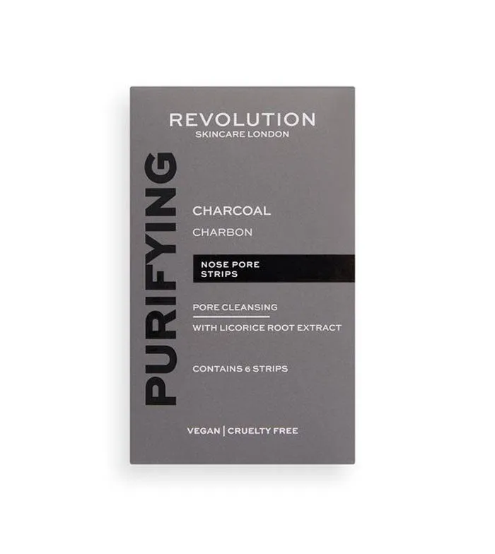 REVOLUTION SKINCARE  TIRAS LIMPIADORAS DE POROS CHARCOAL