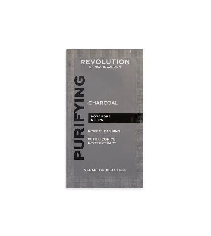 REVOLUTION SKINCARE  TIRAS LIMPIADORAS DE POROS CHARCOAL
