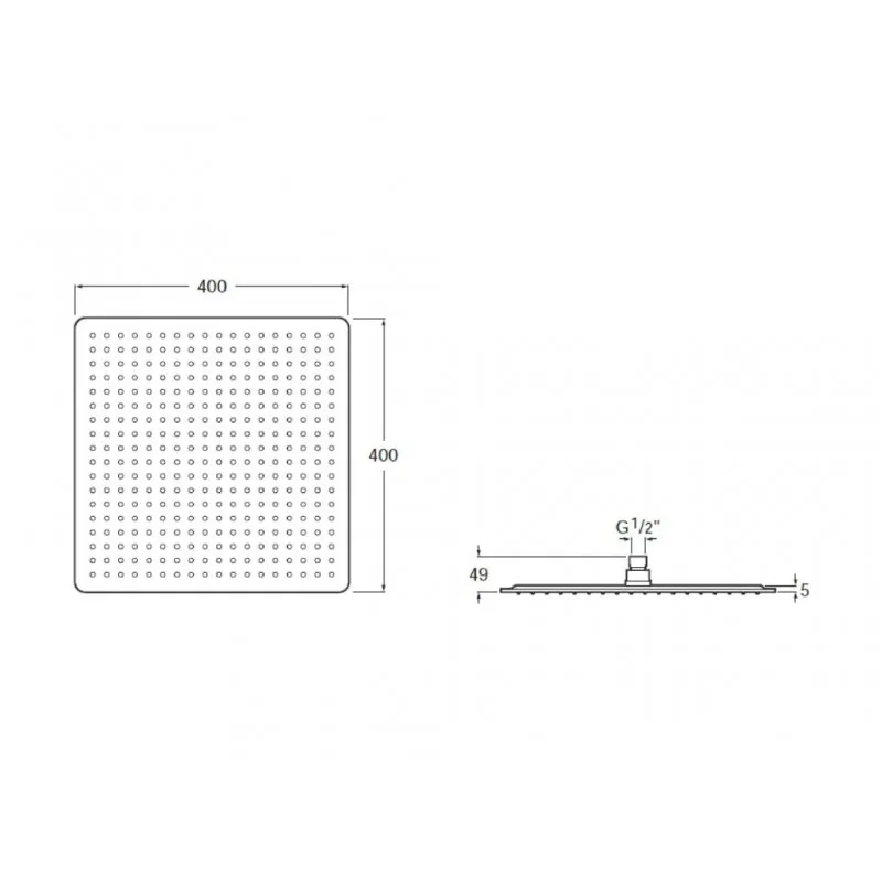 ROCIADOR DE PARED O TECHO ORIENTABLE RAINDREAM  ROCA