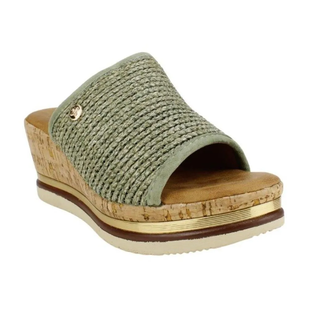 Sandalia Mujer New Walk Verde