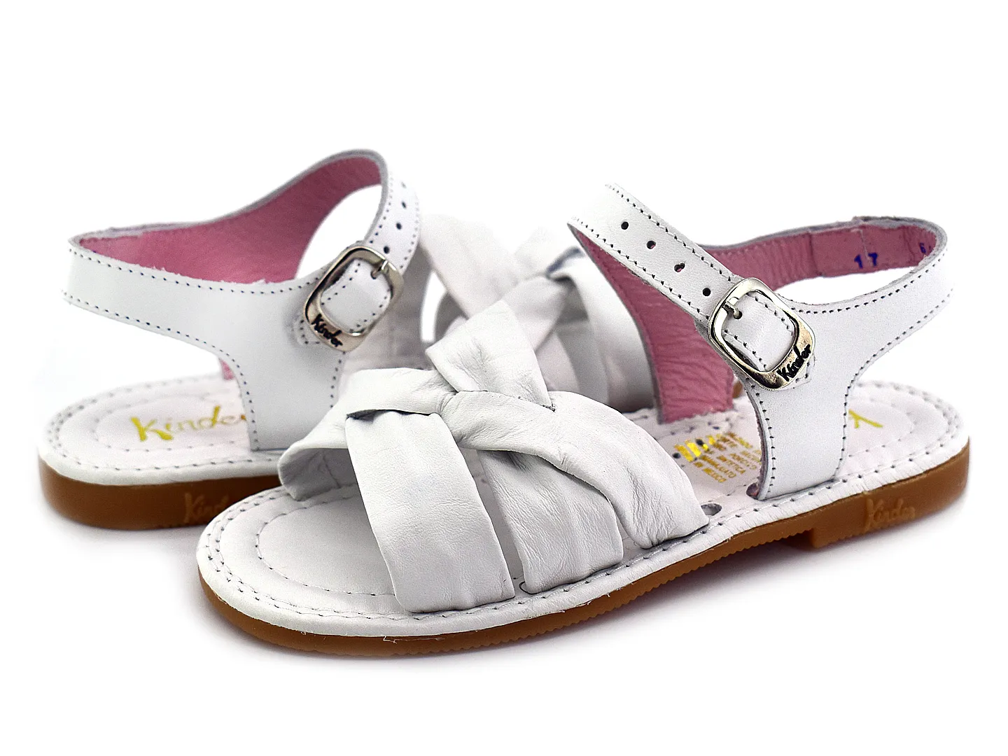 Sandalias Kinder 6010 Blanco Para Niña