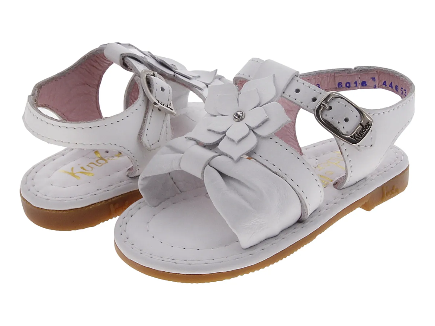 Sandalias Kinder 6016 Blanco Para Niña