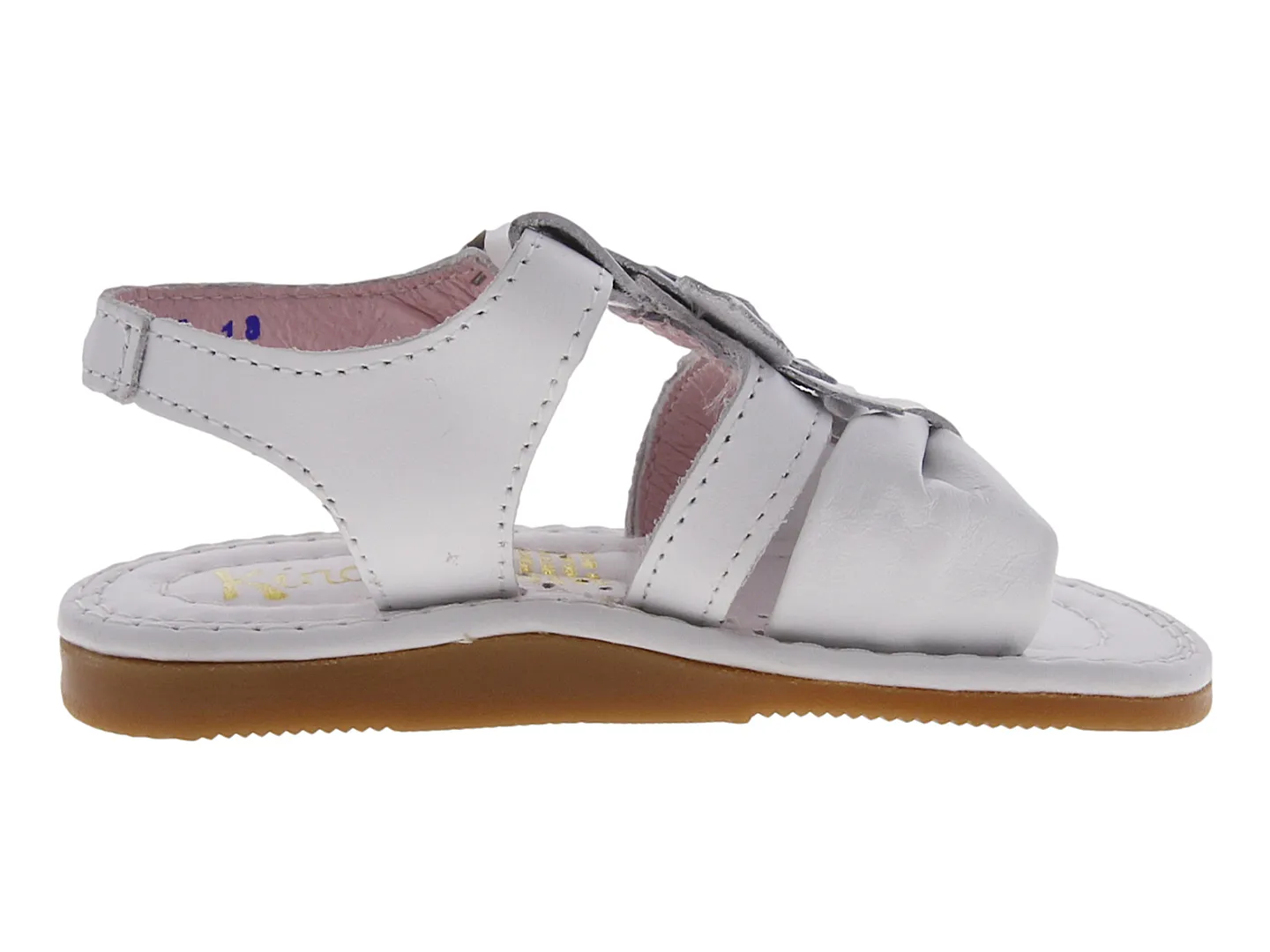 Sandalias Kinder 6016 Blanco Para Niña