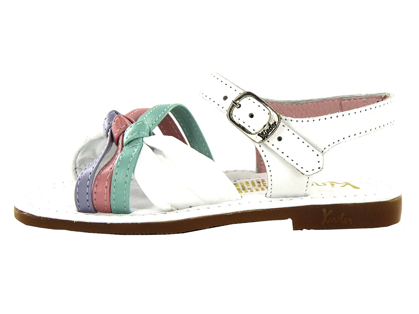 Sandalias Kinder 6063 Blanco Para Niña