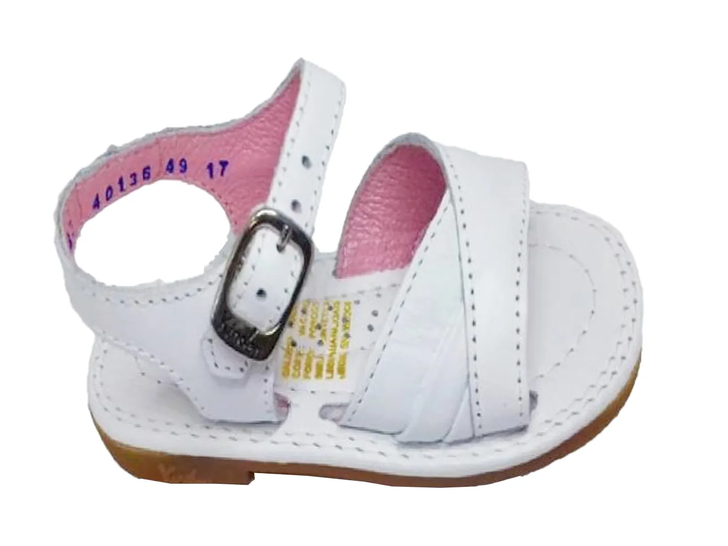 Sandalias Kinder 6083 Blanco Para Niña