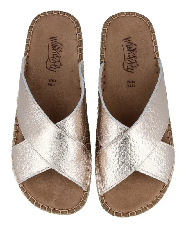 Sandalias metalizadas Walk & Fly Beach 7665 48452