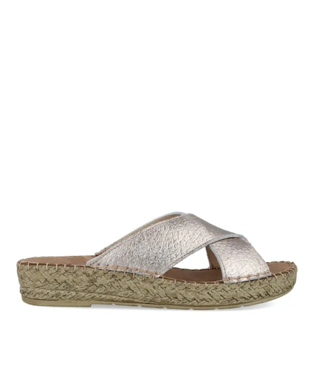 Sandalias metalizadas Walk & Fly Beach 7665 48452