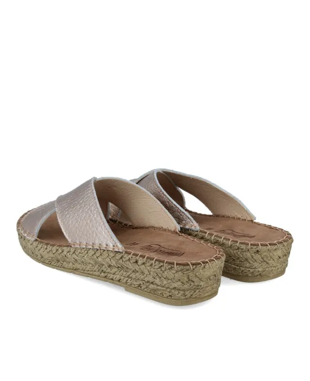 Sandalias metalizadas Walk & Fly Beach 7665 48452