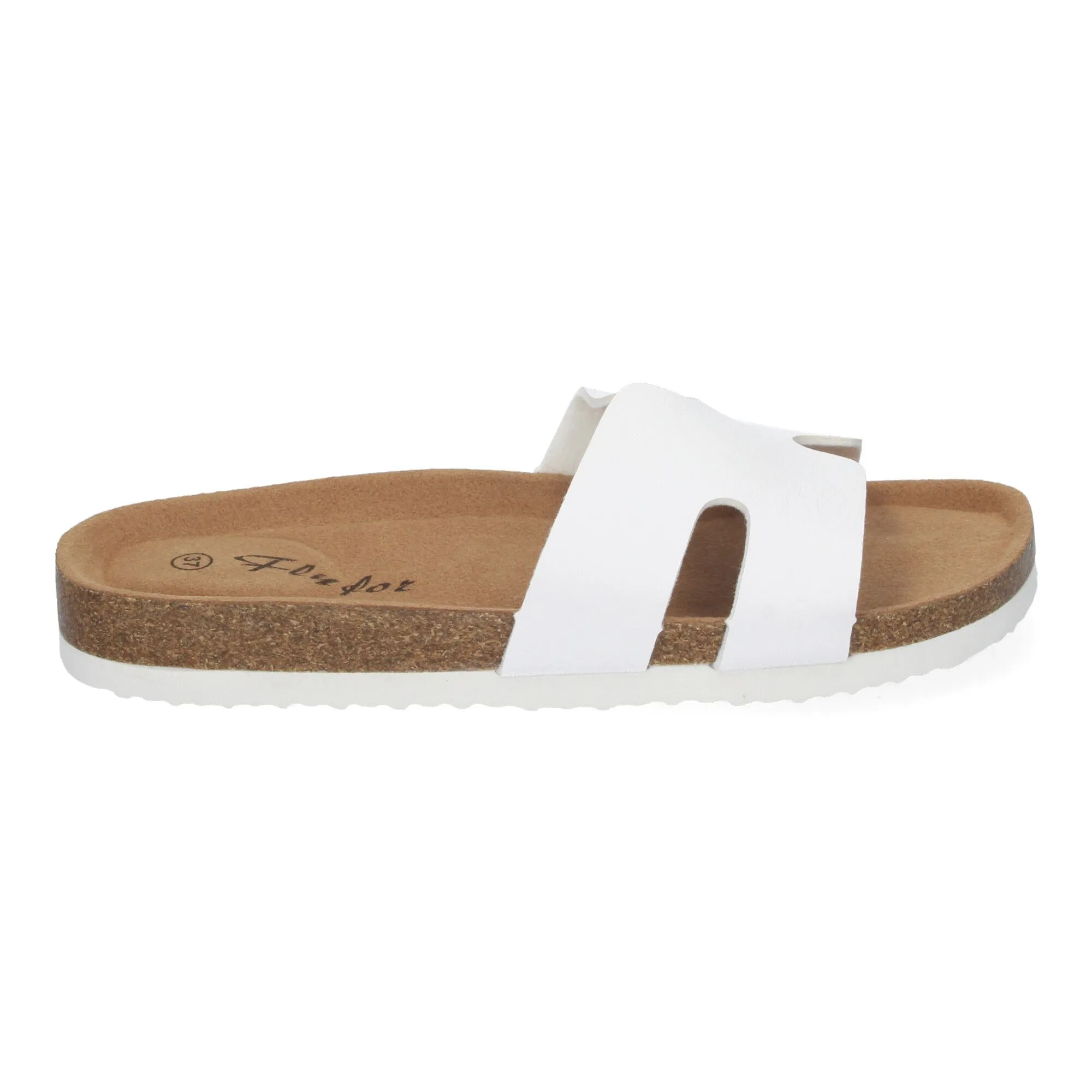 SANDALIAS PLANAS BAJAS PARA MUJER COMODAS COLOR BLANCO M235