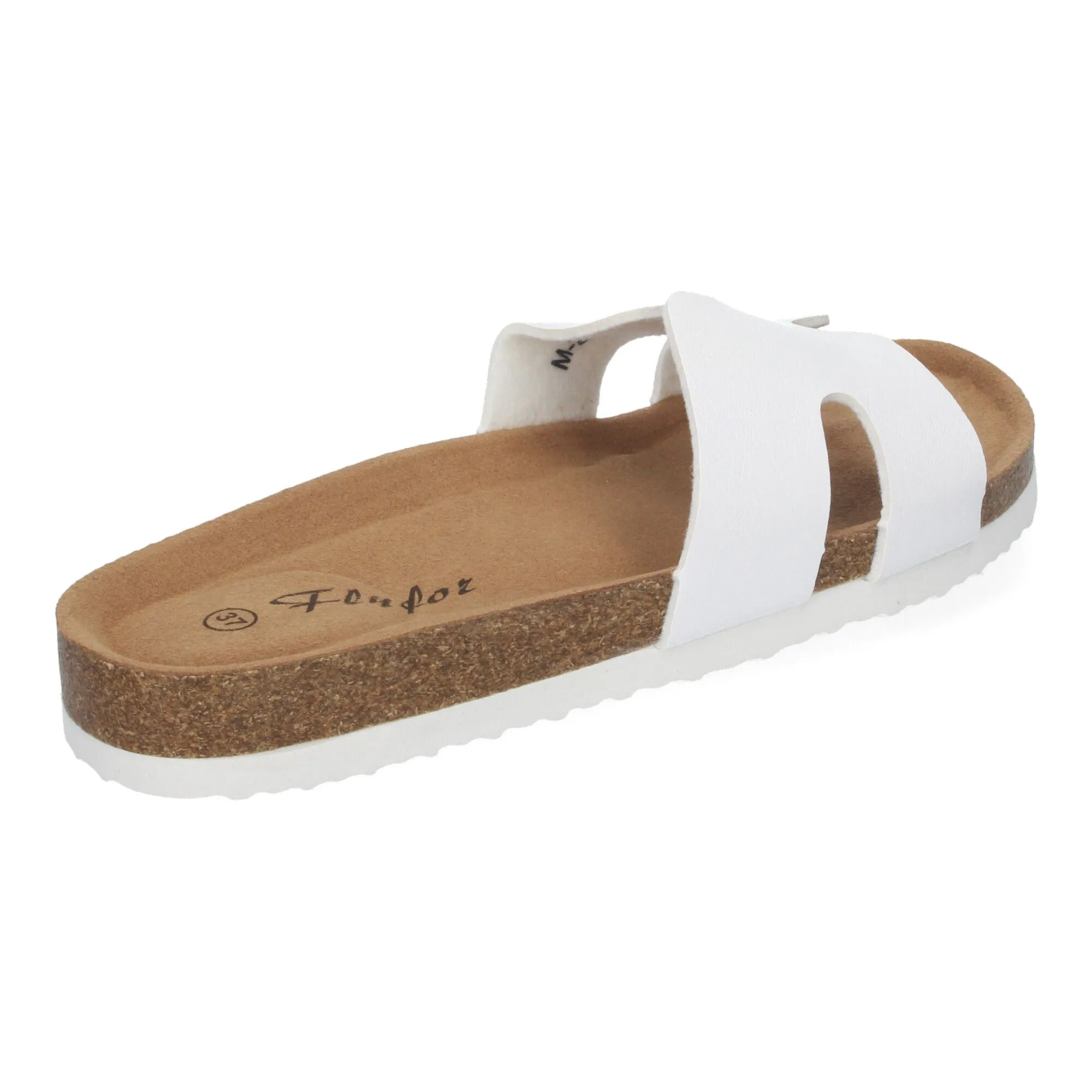 SANDALIAS PLANAS BAJAS PARA MUJER COMODAS COLOR BLANCO M235