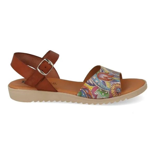 SANDALIAS PLANAS MUJER MOD. MICA CUERO