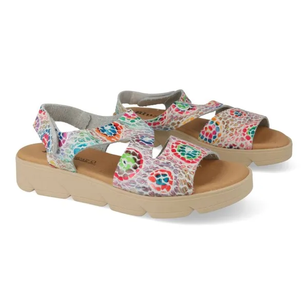 SANDALIAS PLATAFORMA MUJER PIEL MOD. EUROPA