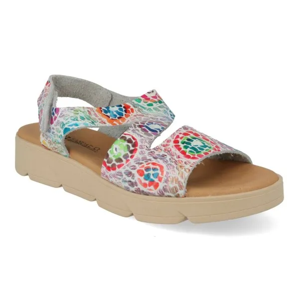 SANDALIAS PLATAFORMA MUJER PIEL MOD. EUROPA