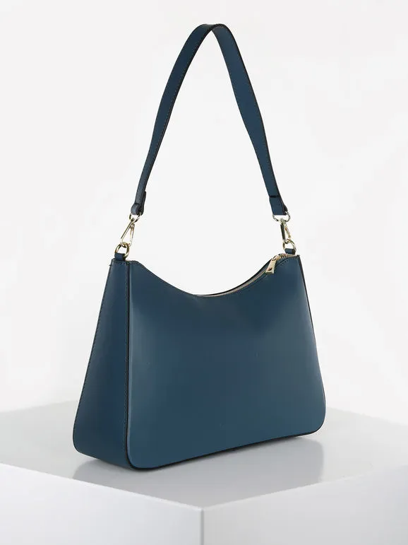 Solada Bolso baguette rígido en piel auténtica