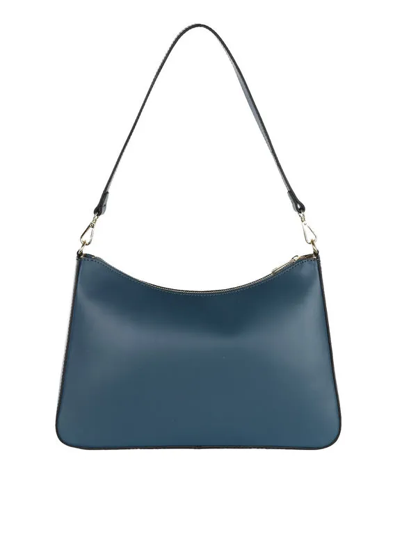 Solada Bolso baguette rígido en piel auténtica
