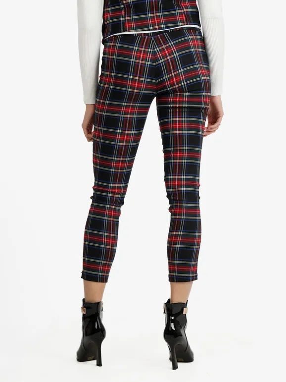 Solada Pantalón escocés de cuadros para mujer.