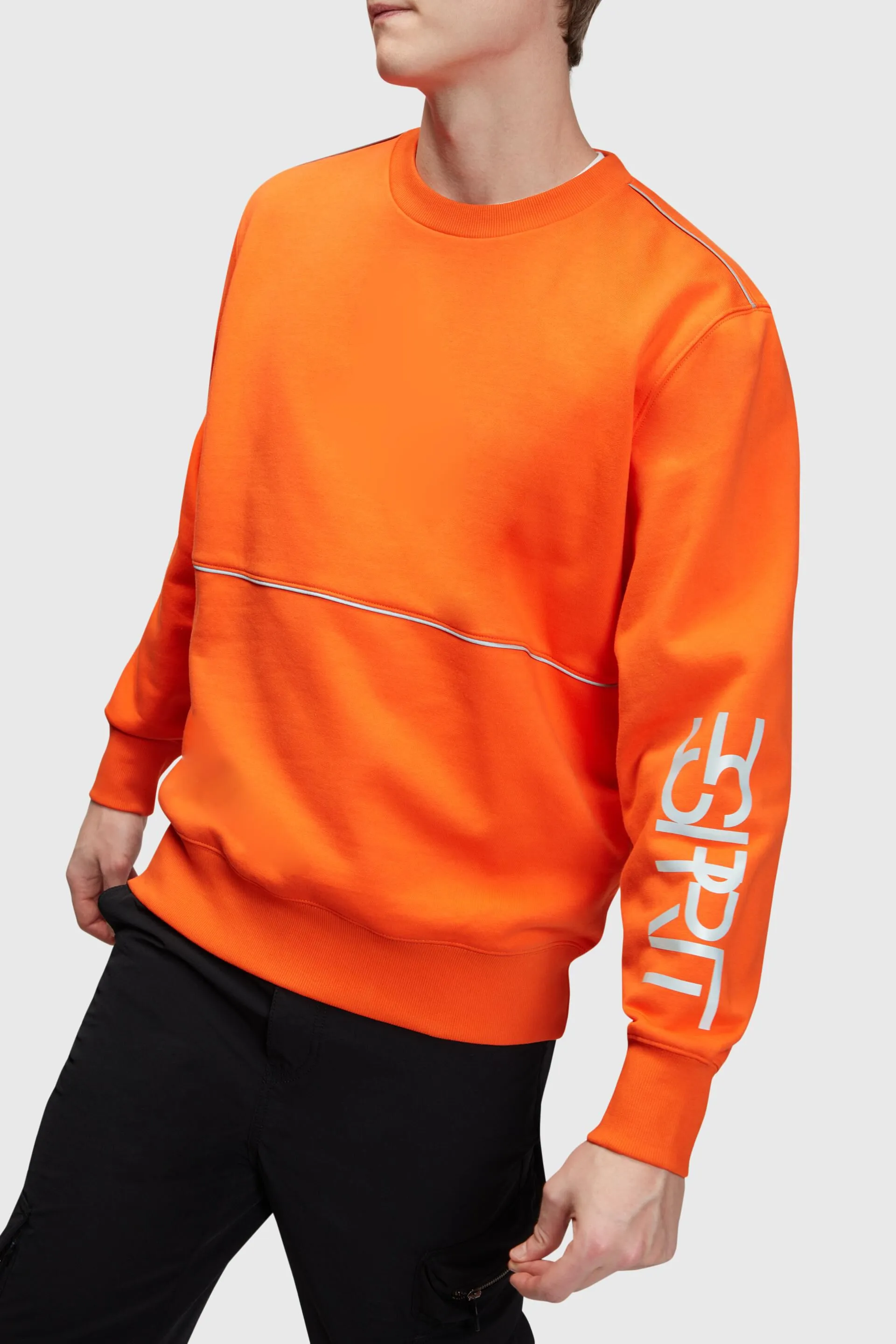 Sudadera extragrande con estampado del logotipo