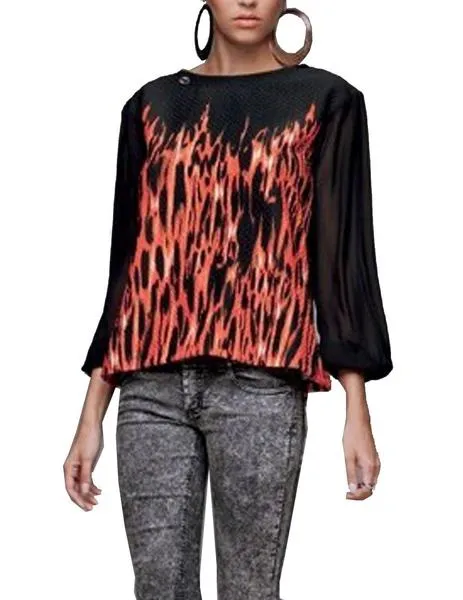 SUDADERA LLAMASMANGAS DE GASA